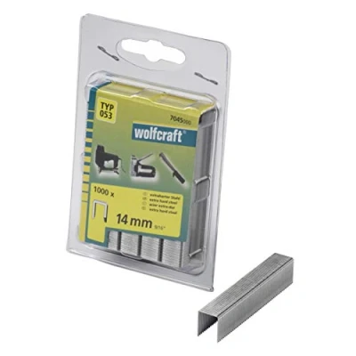 Afbeelding van wolfcraft Nieten met brede rug en D punt, hard staal, type 053 I 7045000 Voor optimale houvast
