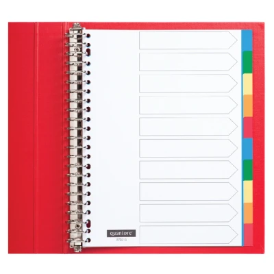 Afbeelding van 5x Tabbladen 23 gaats 10 delig assorti tabs PP