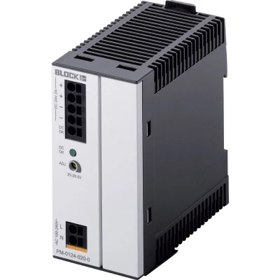 Afbeelding van Block PM 0124 020 0 DIN rail netvoeding 24 V/DC 2 A 48 W Aantal uitgangen: 1 x Inhoud: stuk(s)
