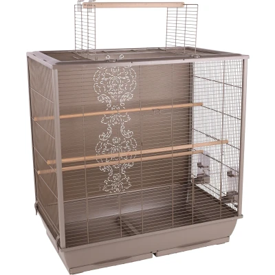Afbeelding van Flamingo Ibis Parkietenkooi Vogel Taupe 78x48x81,5cm 1st 190733