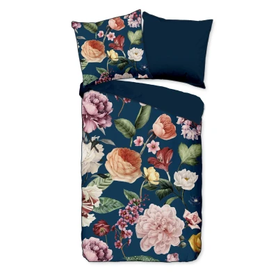 Afbeelding van Descanso Tweezijdig te gebruiken overtrekset Fiori met bies