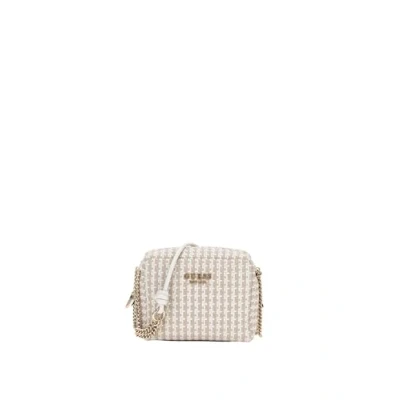 Afbeelding van GUESS Schoudertas Mirema Camera Crossbody Bag White Multi Wit