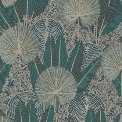 Afbeelding van Dutch Wallcoverings Asperia A54701 donkerblauw groen