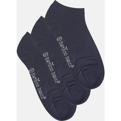 Afbeelding van Sokken Bamboo Basics Dani Navy (3 Delig) Schoenmaat 35 40