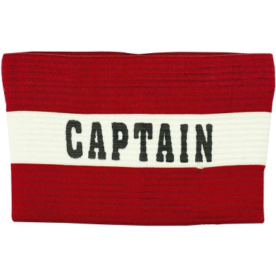 Afbeelding van Aanvoerdersband Captain Rood/Wit Senior