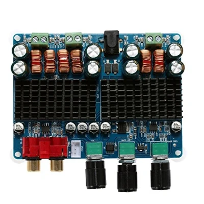 Afbeelding van WINGONEER TPA3116 2 x 50 W + 100 2.1 Dual Channel Power Amplifier Kanaal digitale subwoofer eindversterkerplank DC 12V 26V