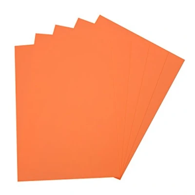 Afbeelding van folia 23540 schuimrubber, 5 vellen, 2 mm, ca. 29 x 40 cm, oranje ideaal voor diverse knutselwerken