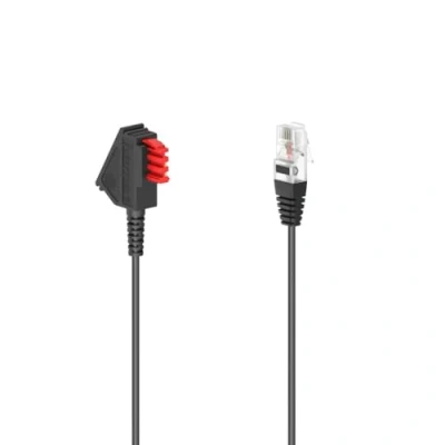 Afbeelding van Hama DSL Aansluitkabel [1x Telefoonstekker Duitsland (TAE F) 1x RJ45 stekker 8p2c] 10 m Zwart