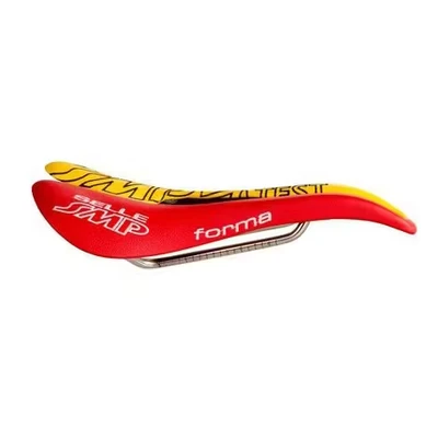Afbeelding van SMP zadel Pro Forma geel/rood TESTZADEL