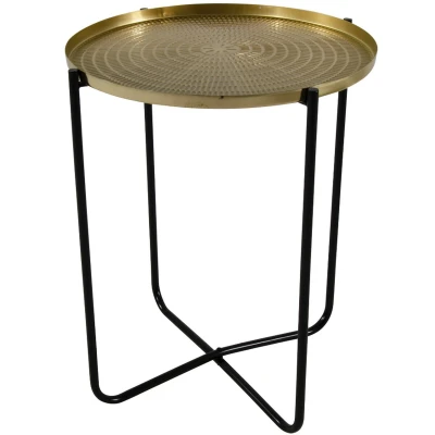 Afbeelding van Les Bijzettafel Sumba Goud 50 cm Metaal