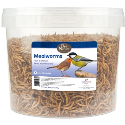 Afbeelding van 2x Deli Nature Greenline Meelwormen 700 gr