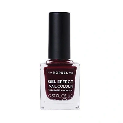 Afbeelding van Korres Geleffekt Nagellack Nagellak, Dames, Maat: 11 ml, Burgundy red 57