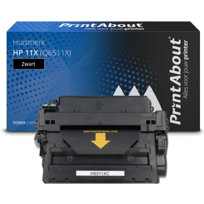 Afbeelding van Huismerk HP 11X (Q6511X) Toner Zwart Hoge capaciteit