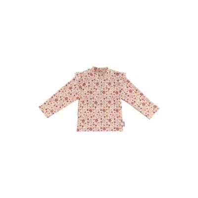 Afbeelding van Sterntaler Zwemshirt lange mouw bloemen ecru