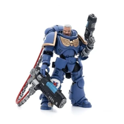 Afbeelding van Bloomage JoyToy Tech WH 40K Ultramarines Hellblasters Sgt Ulaxes 1/18 Af