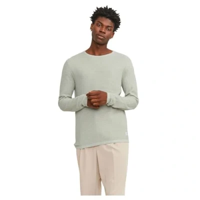 Afbeelding van JACK &amp; JONES Jjegreg Knit Crew Neck Sn, Desert Sage/Detail: met Cloud Dancer, L