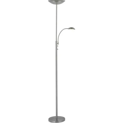Afbeelding van Brilliant Rosanna LED uplight met leeslamp 18 W IJzer