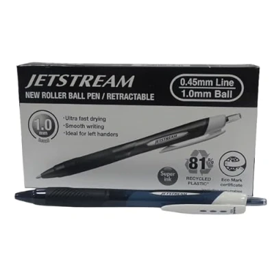 Afbeelding van Uni ball Rollerball JetStream SXN 150E, zwart, 1,0 mm, doos, 12 stuks