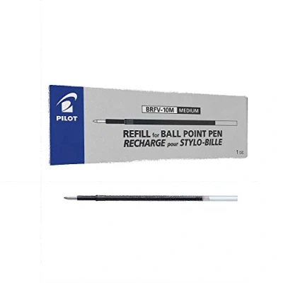 Afbeelding van Pilot Navulling voor Acroball/Acroball Deluxe Medium Balpen 1.0 mm Tip Zwart, Doos van 12
