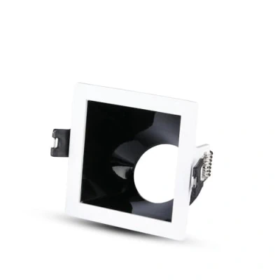 Afbeelding van V tac Inbouwspot Vt 875 Gu10 35w 85 X 62 Mm Ip20 Wit/zwart