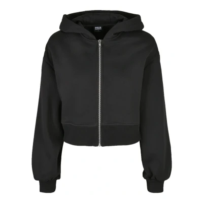 Afbeelding van Urban Classics Short Sweater met rits, Dames, Maat: 4XL, Black