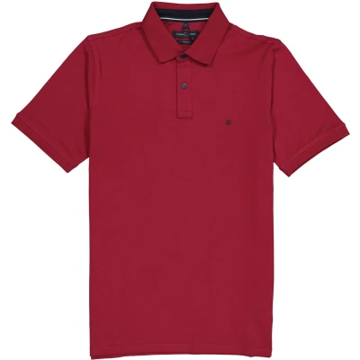 Afbeelding van Casa Moda Polo Stretch Bordeaux Regular fit Heren Poloshirt Maat XXL