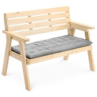 Afbeelding van JEMIDI rechthoekig kussen voor tuinbank 120 x 40 cm Tuinkussen van katoen &amp; polyester
