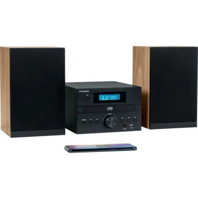 Afbeelding van Thomson Micro Bluetooth Radio CD MP3 (hout en zwart)