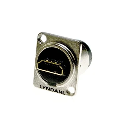 Afbeelding van Lyndahl HDMI 1.4 inbouw flensdoos, LKHA20, high end doorgangsdoos voor kabel inbouwbus,