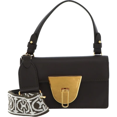 Afbeelding van COCCINELLE Leren Schoudertas Avondtas Coccinellenico Selleria Handbag Bark Donkergroen