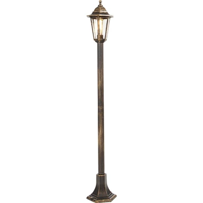Afbeelding van QAZQA new haven Klassieke Staande Buitenlamp Lamp voor buiten 1 lichts H 1220 mm Goud/messing Buitenverlichting