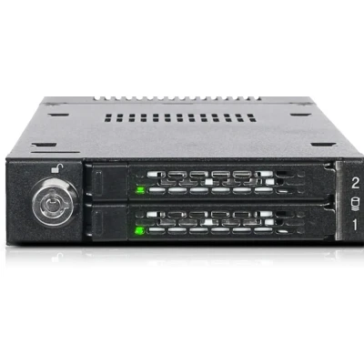 Afbeelding van Icy Dock ToughArmor MB834M2K B 2xM.2 PCIe NVMe mobile rack voor externe 3,5 met slot
