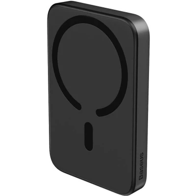 Afbeelding van Baseus Megattach 10.000 mAh Powerbank Zwart Compact Met MagSafe &amp; Fast Charge 20W USB C Geschikt voor Apple iPhone en andere smartphones