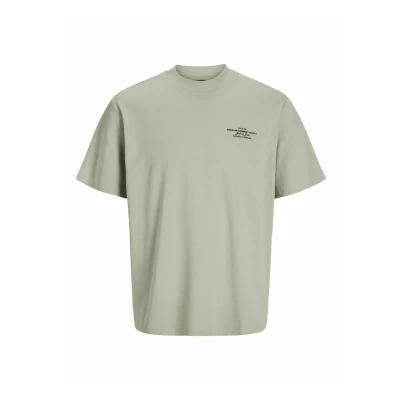 Afbeelding van Jack &amp; Jones Premium Jprblachad SS CREW NECK SN Tshirt print, Heren, Maat: Large, Aqua gray