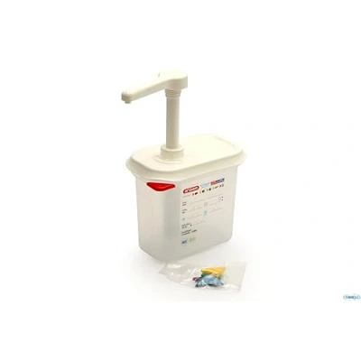 Afbeelding van Araven sausdispenser GN 1/9 transparant 1,5L