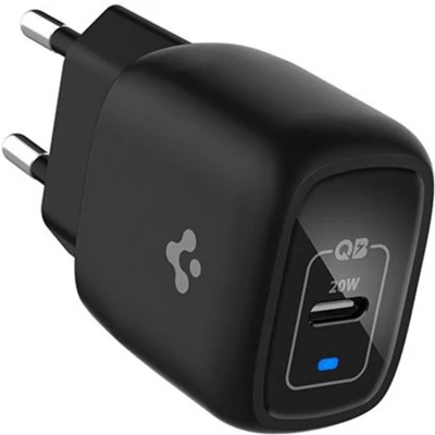 Afbeelding van PowerArc 20W USB C oplader van Spigen Zwart Kunststof