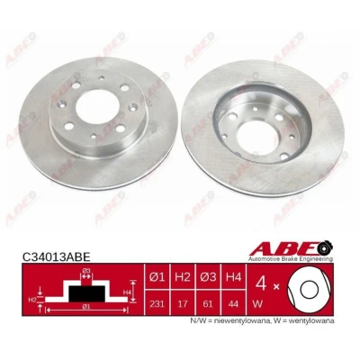 Afbeelding van ABE Remschijven C34013ABE