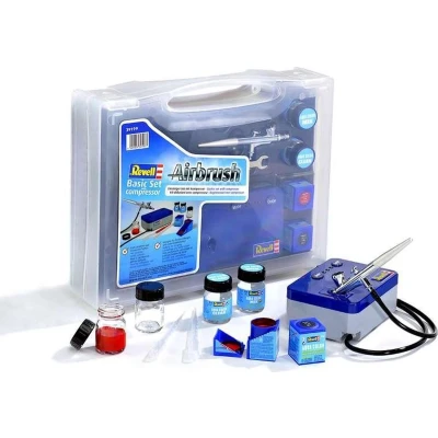 Afbeelding van Basisset Met Compressor Revell Airbrush Complete Set Voor Beginners