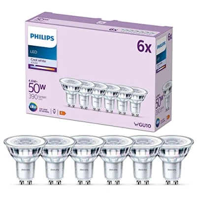 Afbeelding van Philips LED Spot 50 W GU10 Koelwit licht 6 stuks