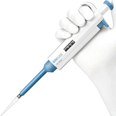 Afbeelding van ONiLAB 20 200μl Laboratorium eenkanaals pipet wetenschappelijk laboratoriummicropipet handleiding instelbaar volume, zeer nauwkeurig, pipetteerder