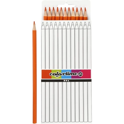 Afbeelding van Creativ Company Driehoekige Kleurpotloden Oranje, 12st.