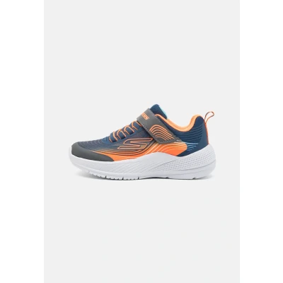 Afbeelding van Skechers Microspec Advance Sneakers laag voor kinderen, Maat: 29, Navy/orange/charcoal Textiel/ synthetisch