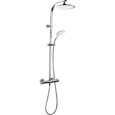 Afbeelding van Cornat® Roestvrij Staal Doucheset Hoofd en Handdouche Douchesysteem 5 Straalsoorten Reno Functie Chroom
