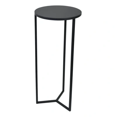Afbeelding van LOFT42 Sense ronde Plantenzuil Zwart metaal 35x35x80