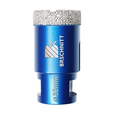 Afbeelding van BRSCHNITT Diamanttegelboor, 32 mm, vacuümgesoldeerde en boorkroon met schroefdraad M14 voor droog boren van porselein, tegels, graniet, marmer