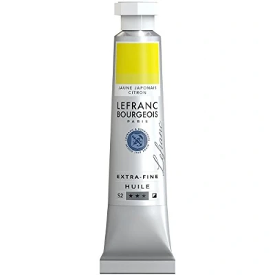 Afbeelding van Lefranc Bourgeois 404916 Extra fijne olieverf met hoogwaardige kunstenaarspigmenten, lichtecht, verouderingsbestendig 20ml Tube, Japanese Yellow Lemon