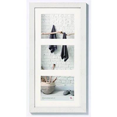 Afbeelding van Walther Design Home Houten Fotolijst Drieluik Fotomaat 18x13cm Polar Wit