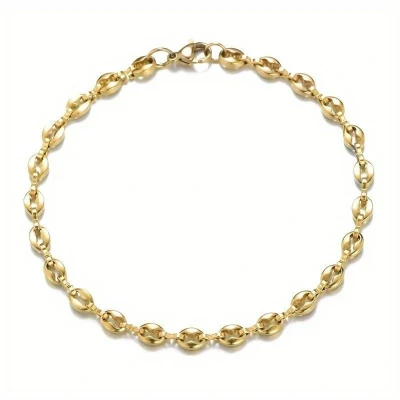 Afbeelding van Lucardi Dames Stalen goldplated Armband colorado Staal Goudkleurig 20 cm