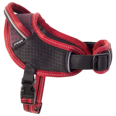 Afbeelding van Rogz Air Tech Sport Tuig Zwart&amp;Donkerrood Hondenharnas S