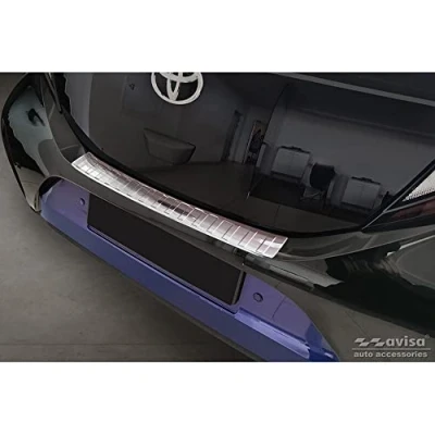 Afbeelding van Avisa RVS Achterbumperprotector voor Toyota Aygo X 2022 &#039;Ribs&#039;